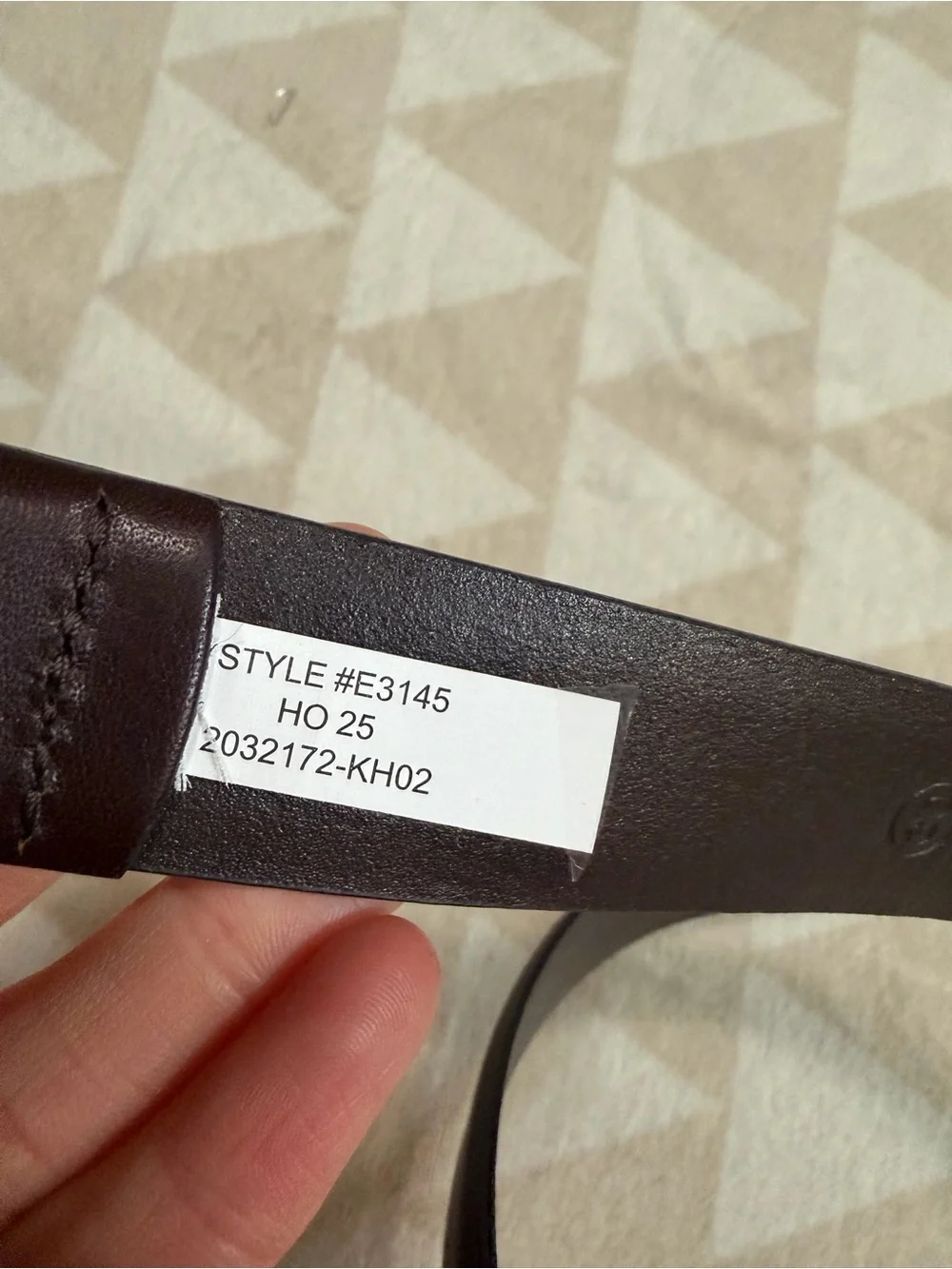 NWOT j crew cigar brown Italian leather dress belt Item E3145